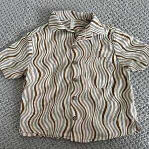 Rylee + Cru toddler boy retro wavy stripe shirt 2-3